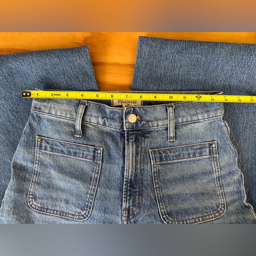 Madewell Perfect Vintage Wide Leg Jeans with Patch Pockets - Picture 3 of 4